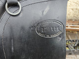 17.5" K&M SURFACE BLOCK DRESSAGE, LOW HEAD, WIDE, BLACK....ON TRIAL