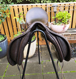 17" PH CLASSIC SHOW/DESSAGE SADDLE MW/WIDE BROWN