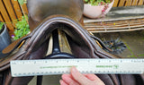 17" PH CLASSIC SHOW/DESSAGE SADDLE MW/WIDE BROWN