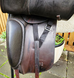 17" PH CLASSIC SHOW/DESSAGE SADDLE MW/WIDE BROWN