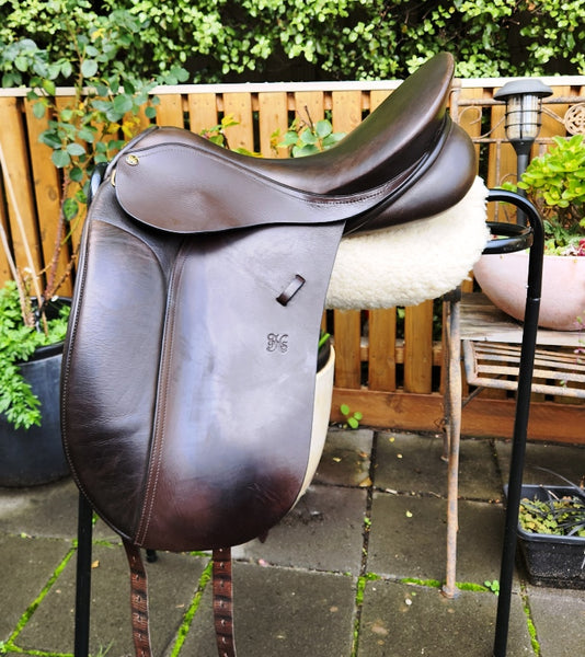 17" PH CLASSIC SHOW/DESSAGE SADDLE MW/WIDE BROWN