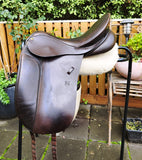 17" PH CLASSIC SHOW/DESSAGE SADDLE MW/WIDE BROWN