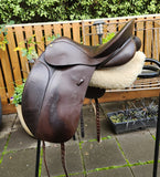 17" PH CLASSIC SHOW/DESSAGE SADDLE MW/WIDE BROWN