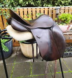 17" PH CLASSIC SHOW/DESSAGE SADDLE MW/WIDE BROWN