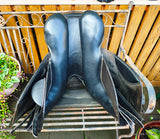 17.5 Kent & Masters S compact GP/Jump standard wither.  Black. Wide/XW