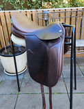 SOLD.......17.5 TRAINERS DRESSAGE SADDLE BROWN, MEDIUM WIDE
