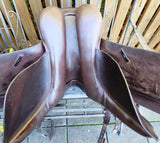 SOLD.......17.5 TRAINERS DRESSAGE SADDLE BROWN, MEDIUM WIDE