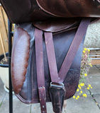 SOLD.......17.5 TRAINERS DRESSAGE SADDLE BROWN, MEDIUM WIDE