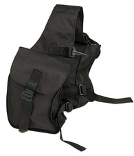 SADDLE BAG - POMMEL NYLON BLACK