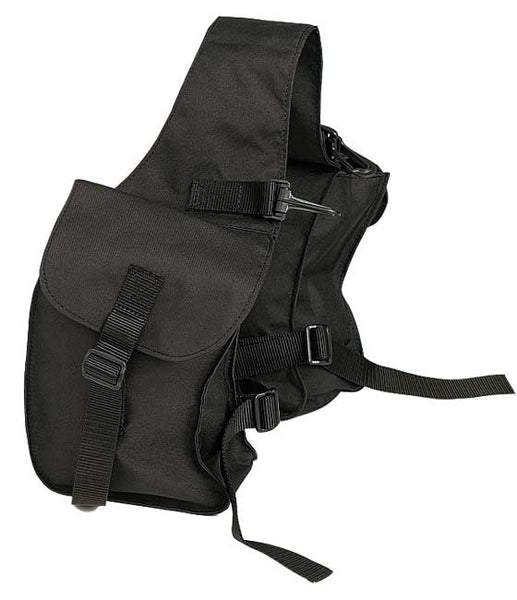 SADDLE BAG - POMMEL NYLON BLACK