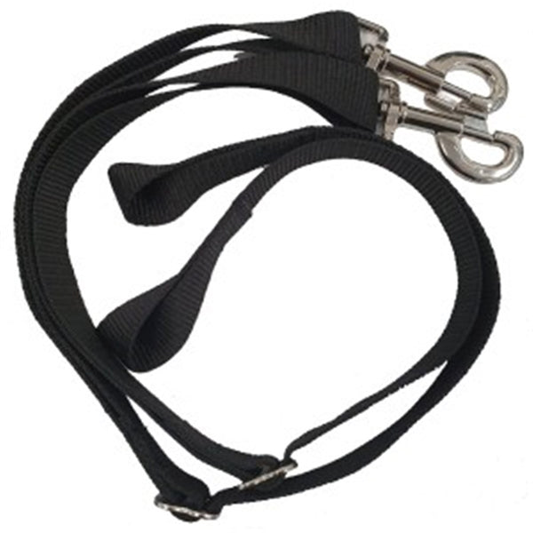 NYLON RUG LEG STRAPS BLACK 125CM