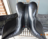 SOLD.......17" Kent & Masters S Series Surface Block Dressage Saddle