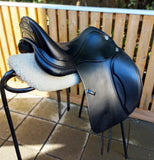 SOLD...........17" PRESTIGE X HELEN DRESSAGE SADDLE, MW/W 34....ON HOLD