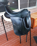 SOLD.........17.5" LOXLEY MONO FLAP DRESSAGE SADDLE WIDE GULLET