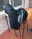 SOLD.........17.5" LOXLEY MONO FLAP DRESSAGE SADDLE WIDE GULLET