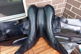 SOLD.........17.5" LOXLEY MONO FLAP DRESSAGE SADDLE WIDE GULLET