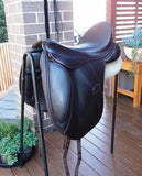SOLD.........17" BRUCE SMITH DRESSAGE MW BROWN