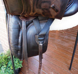 SOLD.........17" BRUCE SMITH DRESSAGE MW BROWN