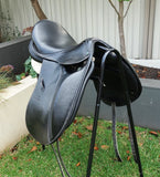 SOLD................17.5" STUBBEN PORTOS DRESSAGE SADDLE 32 WIDE