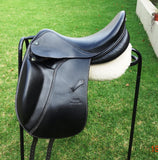 SOLD................17.5" STUBBEN PORTOS DRESSAGE SADDLE 32 WIDE