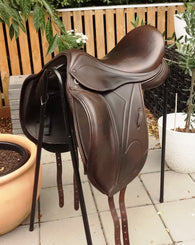 SOLDL.........17.5" HARRY DABBS PLATINUM XF DRESSAGE SADDLE W