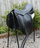 SOLD........17" LUCARDIE ELITE DRESSAGE SADDLE WIDE GULLET