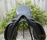 SOLD........17" LUCARDIE ELITE DRESSAGE SADDLE WIDE GULLET