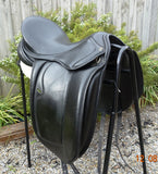 SOLD........17" LUCARDIE ELITE DRESSAGE SADDLE WIDE GULLET