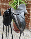 SOLD.............17.5"  Fairfax Monoflap Dressage Saddle Medium Wide