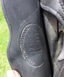 SOLD.............17.5"  Fairfax Monoflap Dressage Saddle Medium Wide
