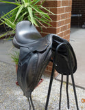 SOLD.............17.5"  Fairfax Monoflap Dressage Saddle Medium Wide