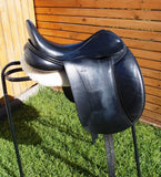 SOLD......17.5" FRANK BAINES REFLEX MONO DRESSAGE SADDLE MW