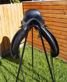 SOLD......17.5" FRANK BAINES REFLEX MONO DRESSAGE SADDLE MW