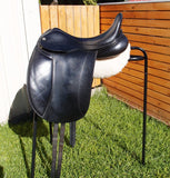 SOLD......17.5" FRANK BAINES REFLEX MONO DRESSAGE SADDLE MW