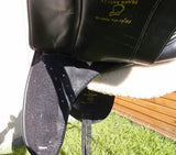 SOLD......17.5" FRANK BAINES REFLEX MONO DRESSAGE SADDLE MW