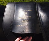 SOLD......17.5" FRANK BAINES REFLEX MONO DRESSAGE SADDLE MW