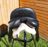 SOLD......17.5" FRANK BAINES REFLEX MONO DRESSAGE SADDLE MW