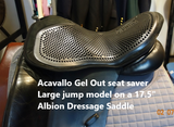 SEAT SAVER ACAVALLO GEL OUT 10MM S, M & L BLACK OR BROWN
