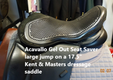 SEAT SAVER ACAVALLO GEL OUT 10MM S, M & L BLACK OR BROWN