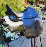 17" PDS EURO DRESSAGE SADDLE, M, BLACK