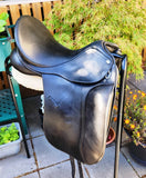 17" PDS EURO DRESSAGE SADDLE, M, BLACK