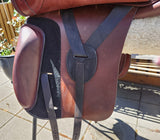 17" EQUILINE ELITE DRESSAE SADDLE,  MEDIUM, BROWN