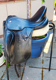 17" KIEFFER SYDNEY DRESSAGE SADDLE, BLACK, M/MW