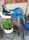 17" KIEFFER SYDNEY DRESSAGE SADDLE, BLACK, M/MW