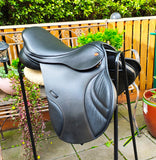 17" K&M S Series Jump saddle, wide gullet.  Pakenham Vic