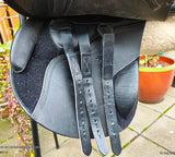17" K&M S Series Jump saddle, wide gullet.  Pakenham Vic