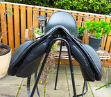 17" K&M S Series Dressage Saddle, High wither, wide gullet, Pakenham Vic ON HOLD