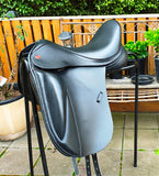 17" K&M S Series Dressage Saddle, High wither, wide gullet, Pakenham Vic ON HOLD