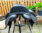 17" K&M S Series Dressage Saddle, High wither, wide gullet, Pakenham Vic ON HOLD