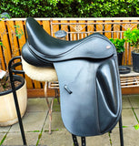 17" K&M S Series Dressage Saddle, High wither, wide gullet, Pakenham Vic ON HOLD